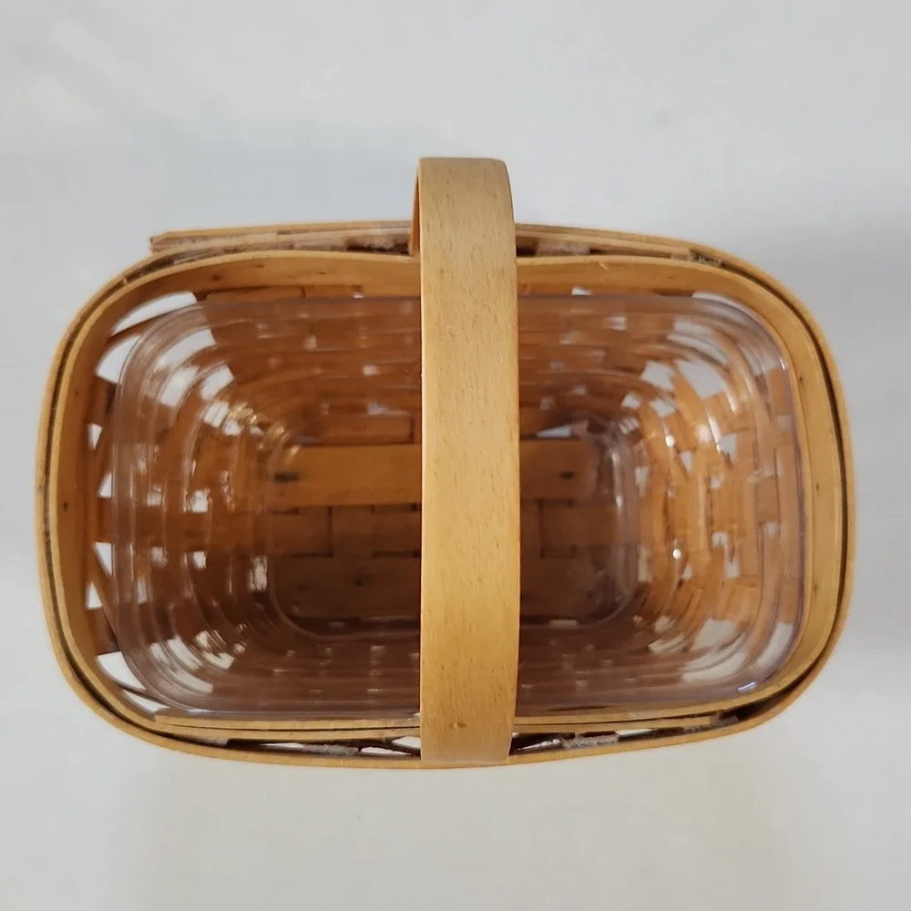 Vintage 2001 Longaberger Basket with Plastic Insert